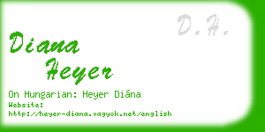diana heyer business card